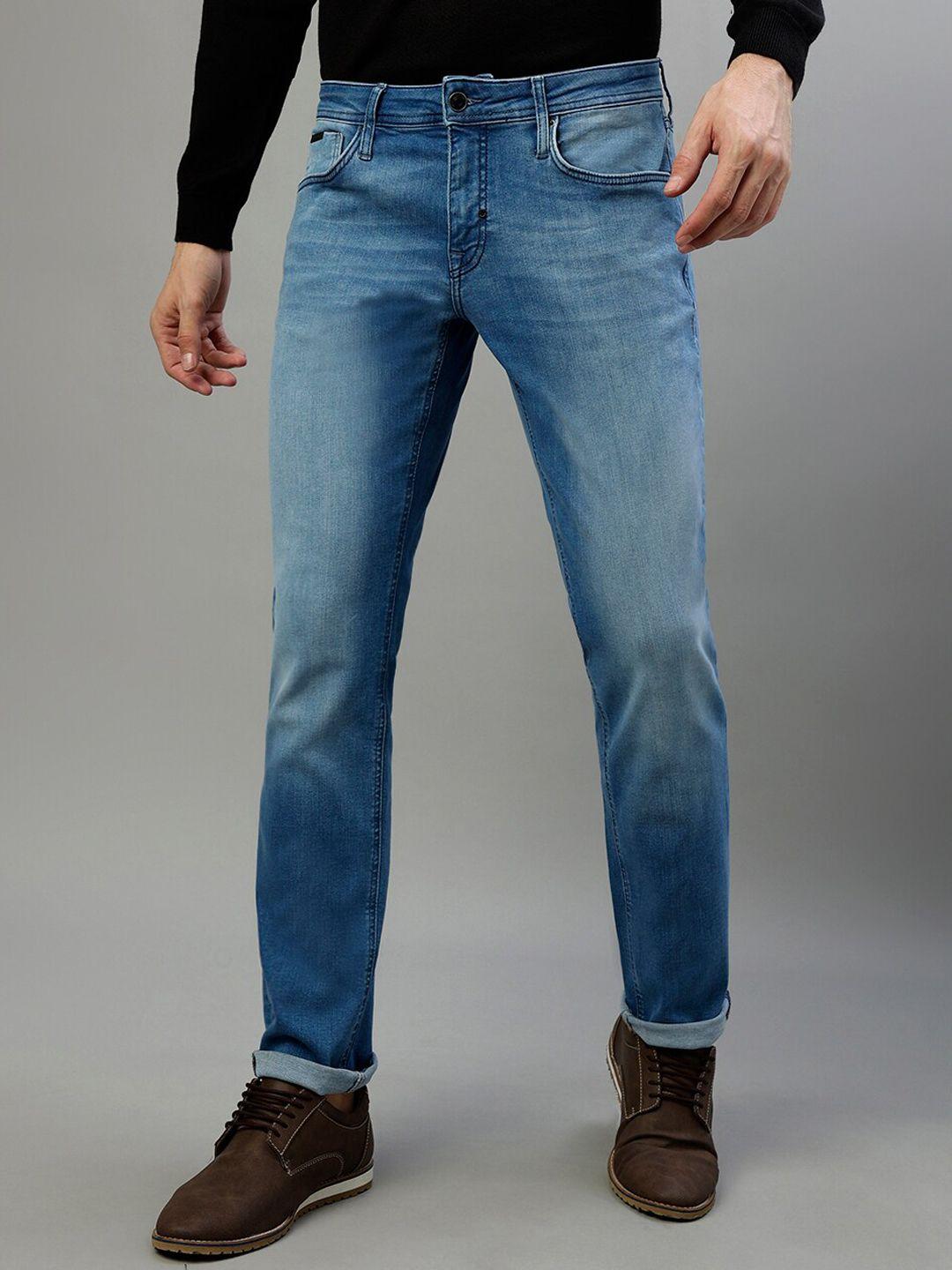 antony morato men slim fit heavy fade clean look stretchable jeans