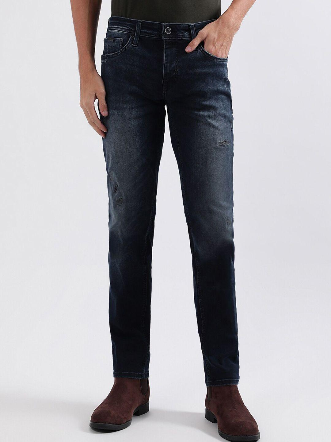antony morato men slim fit mildly distressed heavy fade stretchable jeans