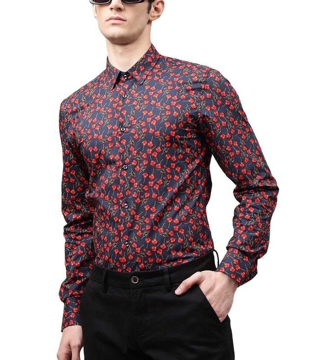 antony morato multi floral print slim fit shirt