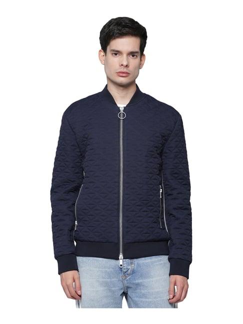 antony morato navy slim fit quilted jacket