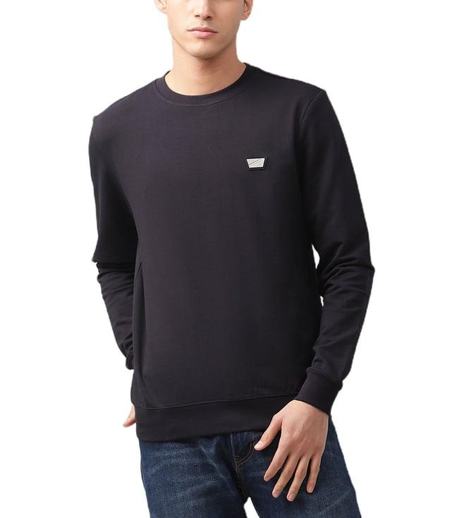 antony morato navy slim fit sweatshirt