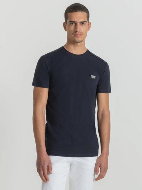 antony morato navy slim fit t-shirt