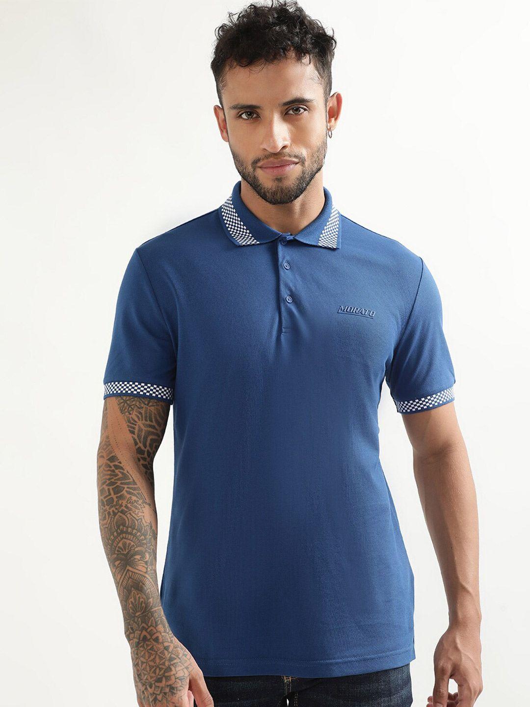 antony morato polo collar slim fit cotton t-shirt