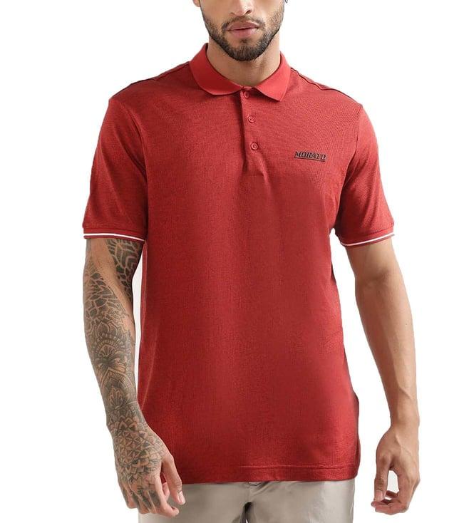 antony morato red regular fit polo t-shirt