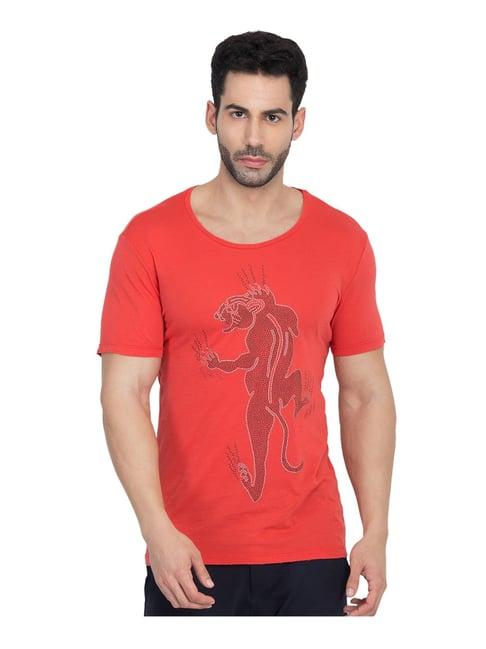 antony morato red short sleeves t-shirt