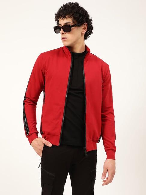 antony morato red slim fit jacket