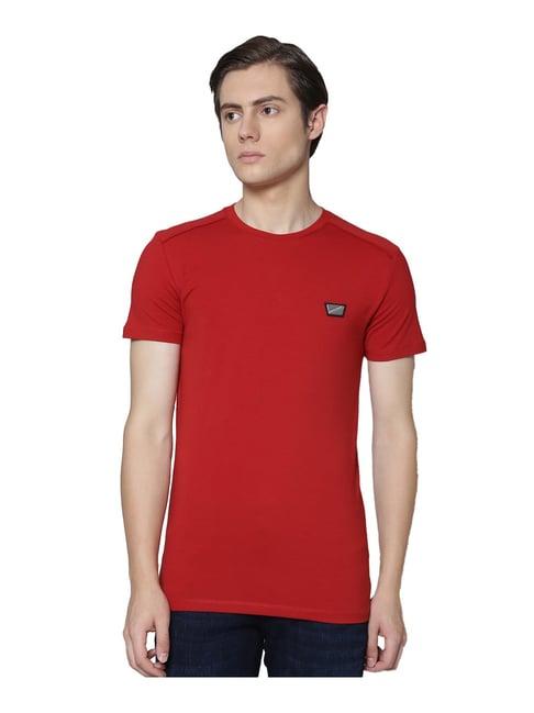 antony morato red slim fit t-shirt