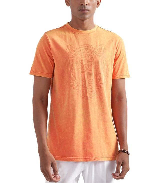 antony morato tangerine printed regular fit t-shirt