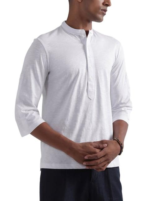 antony morato white cotton regular fit t-shirt