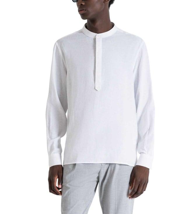 antony morato white regular fit shirt