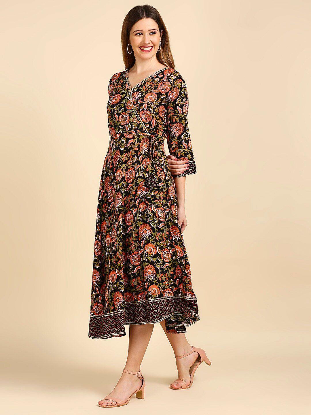 anubhutee-floral-printed-wrap-midi-ethnic-dress
