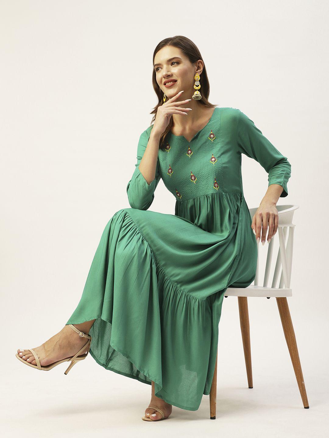 anubhutee-women-green-ethnic-motifs-embroidered-a-line-dress