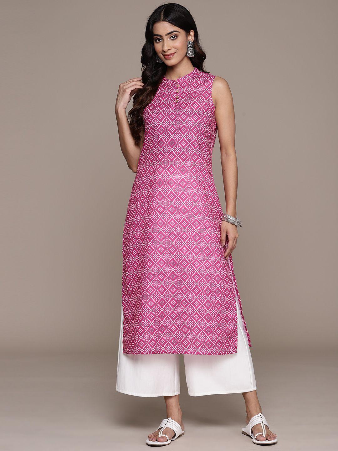 anubhutee bandhani printed kurta