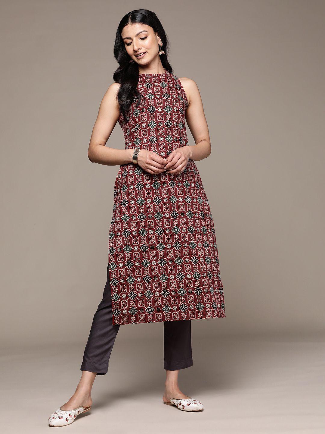 anubhutee ethnic motifs printed kurta