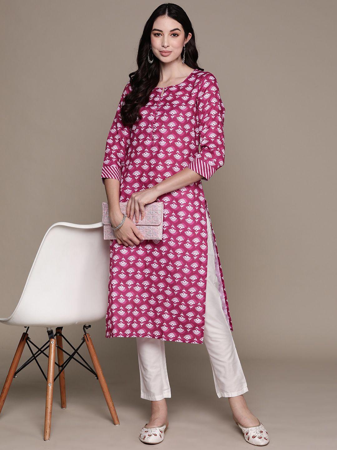 anubhutee ethnic motifs printed kurta