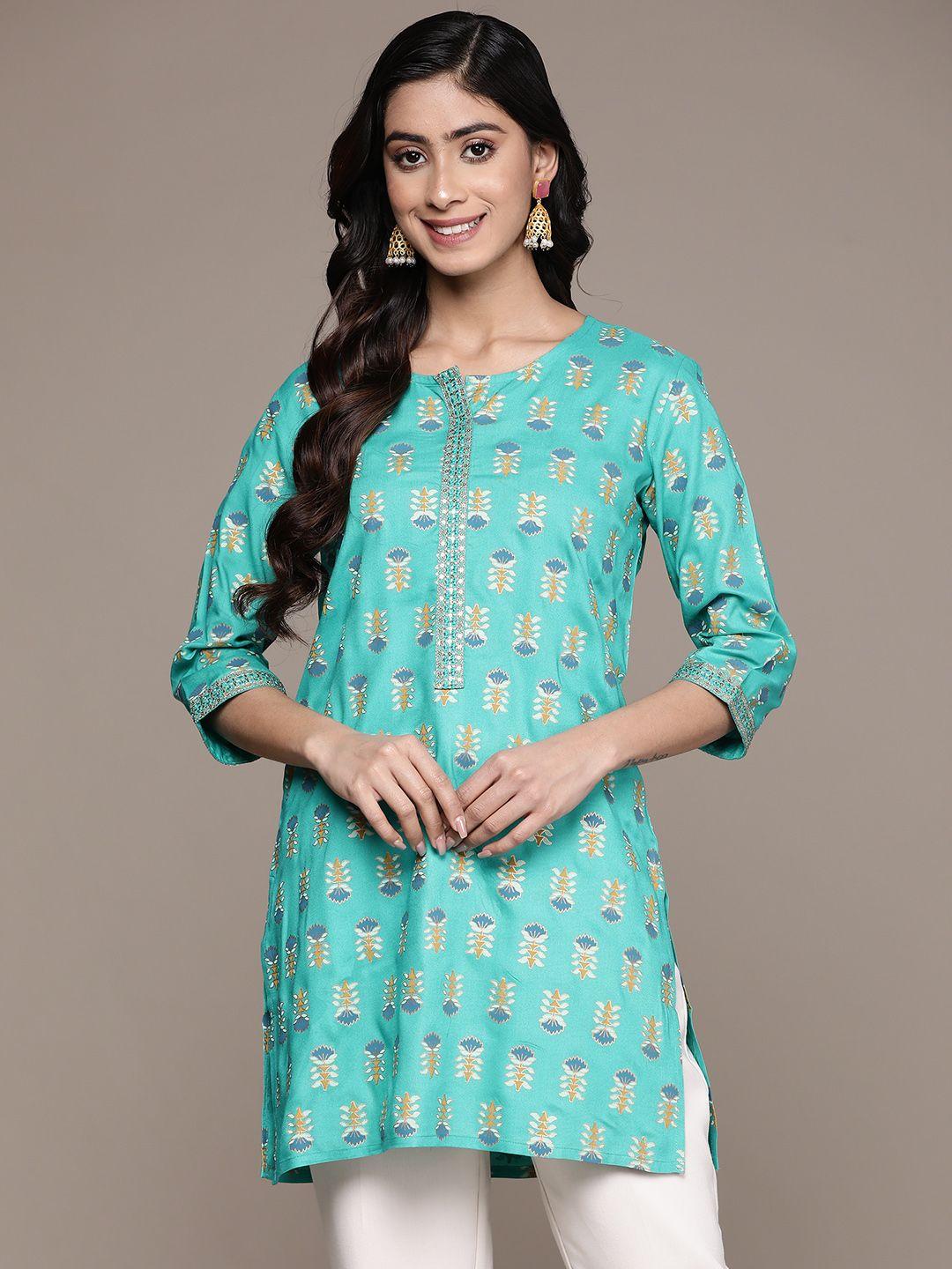 anubhutee ethnic motifs printed kurti