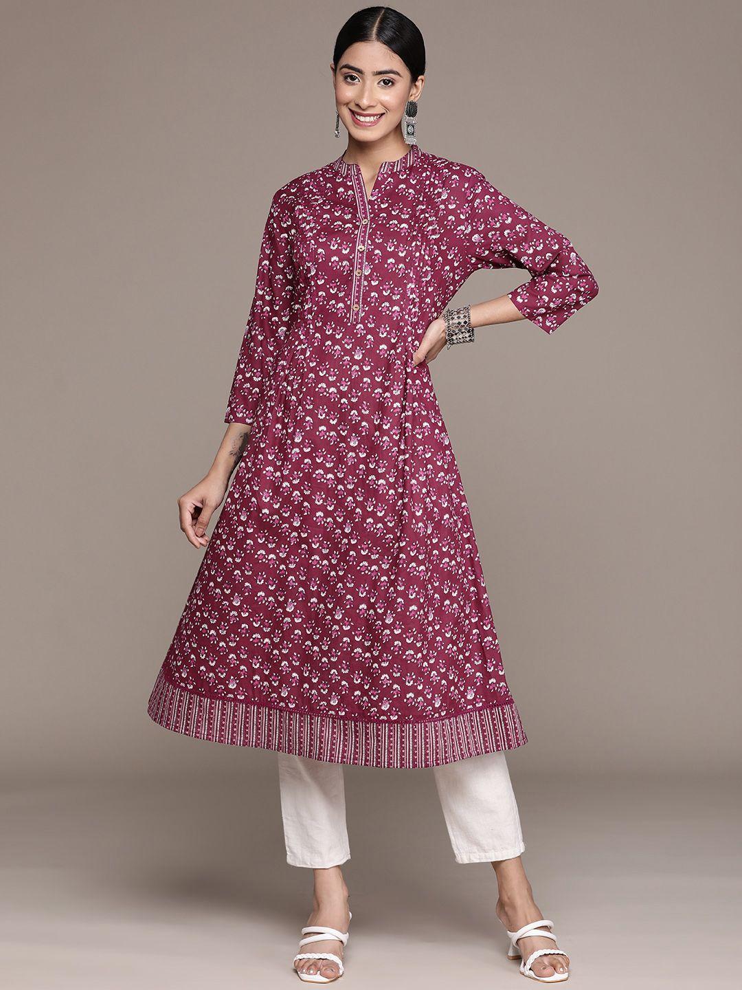 anubhutee floral printed kurta