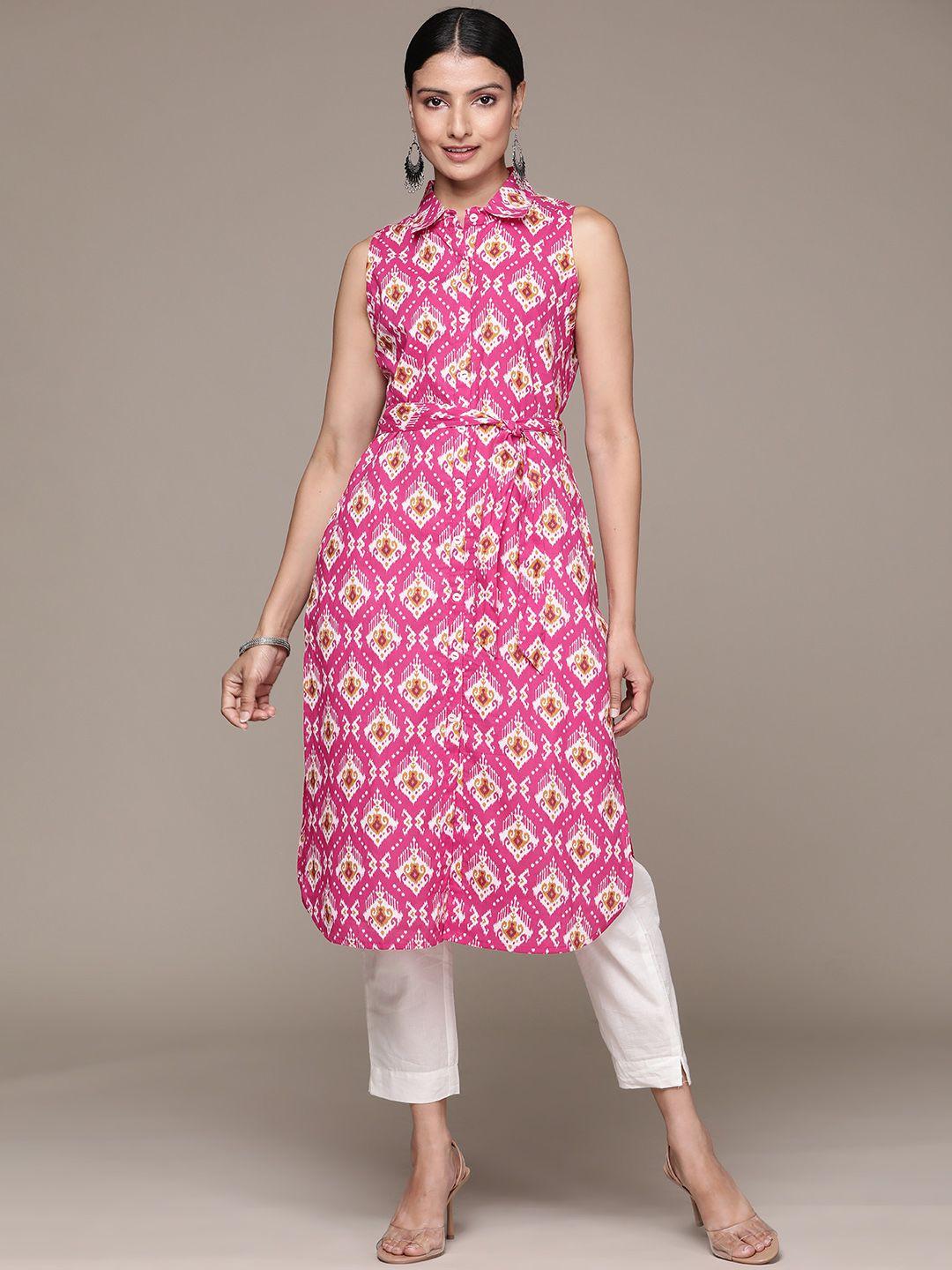 anubhutee women ethnic motifs printed cotton kurta