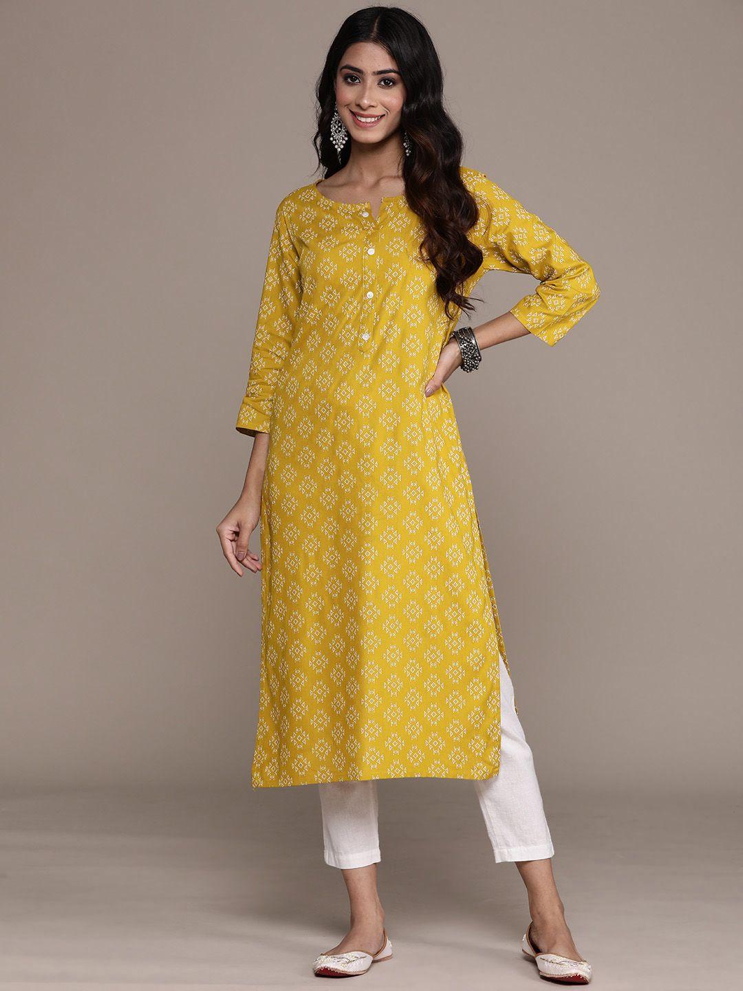 anubhutee women ethnic motifs printed kurta