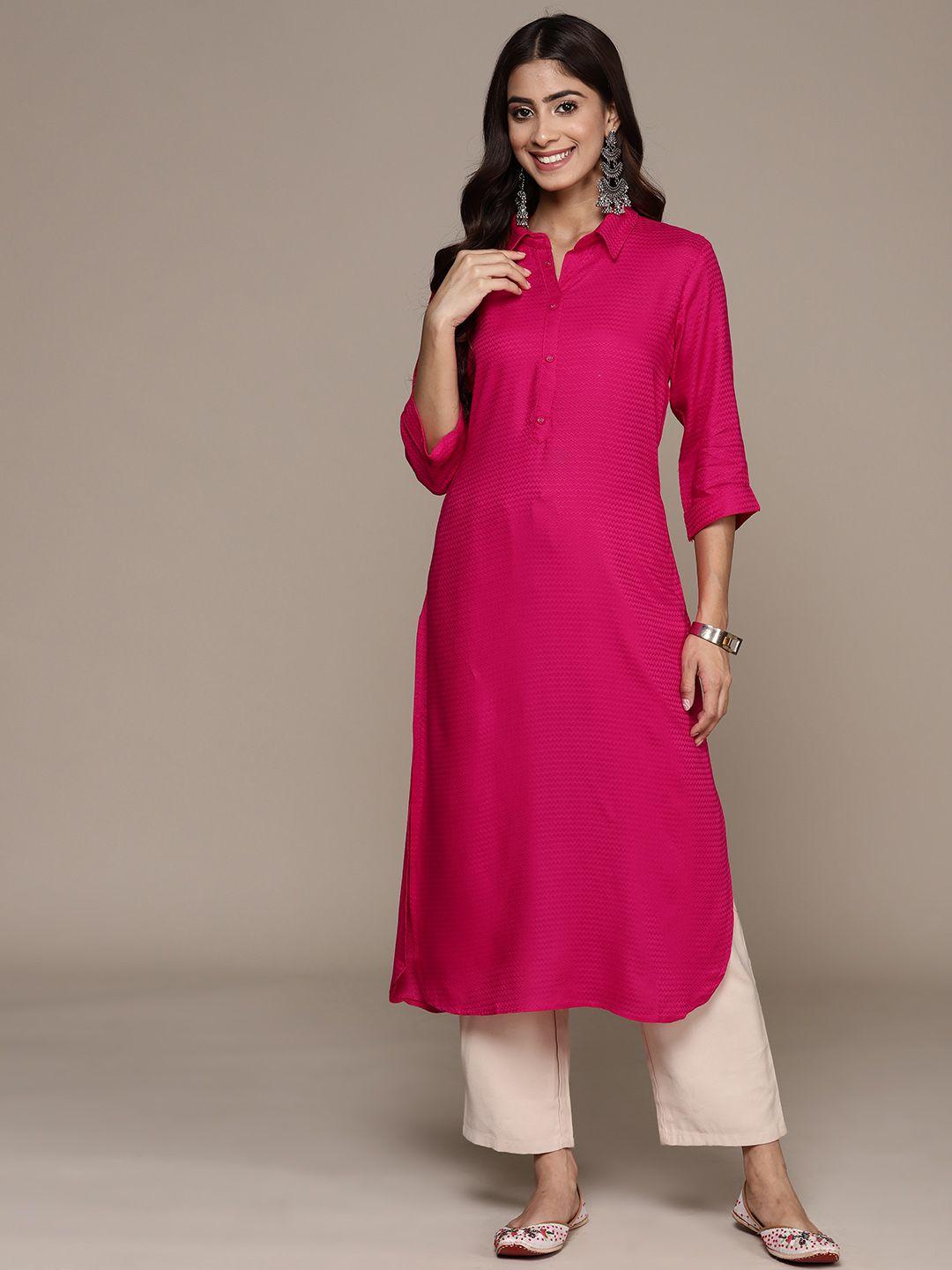 anubhutee women fuchsia kurta