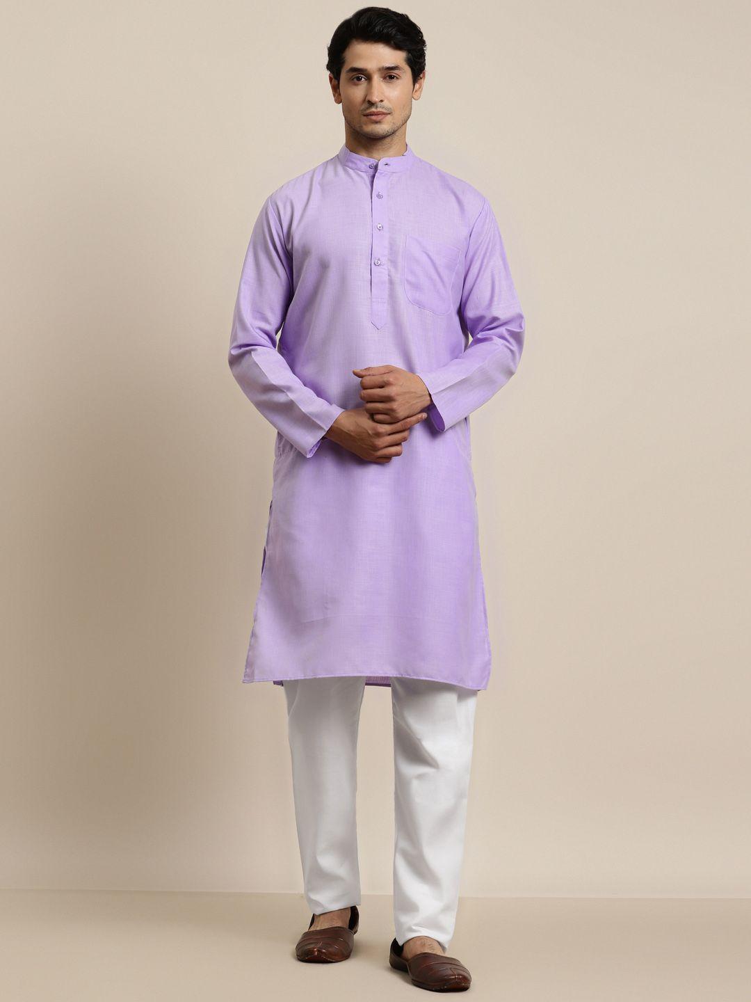 anug by sojanya men purple kurta with churidar
