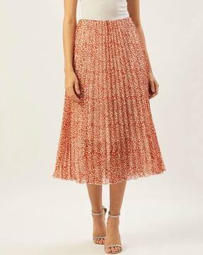 anumal print a-line skirt