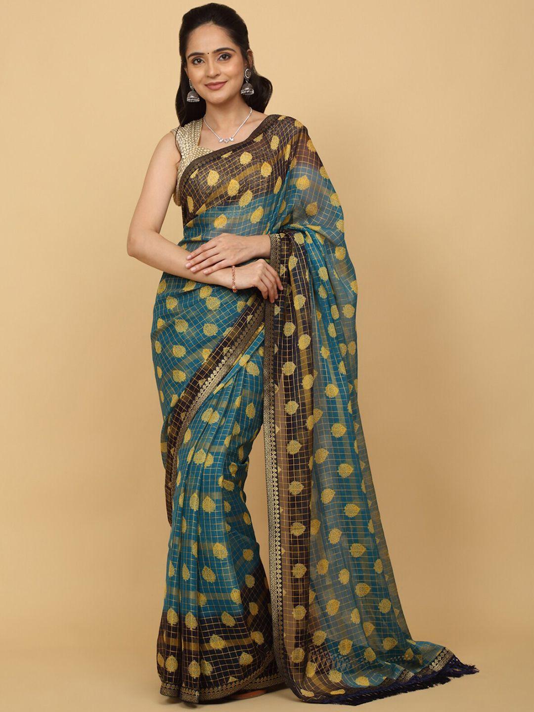 anuradha sarees ethnic motif printed saree