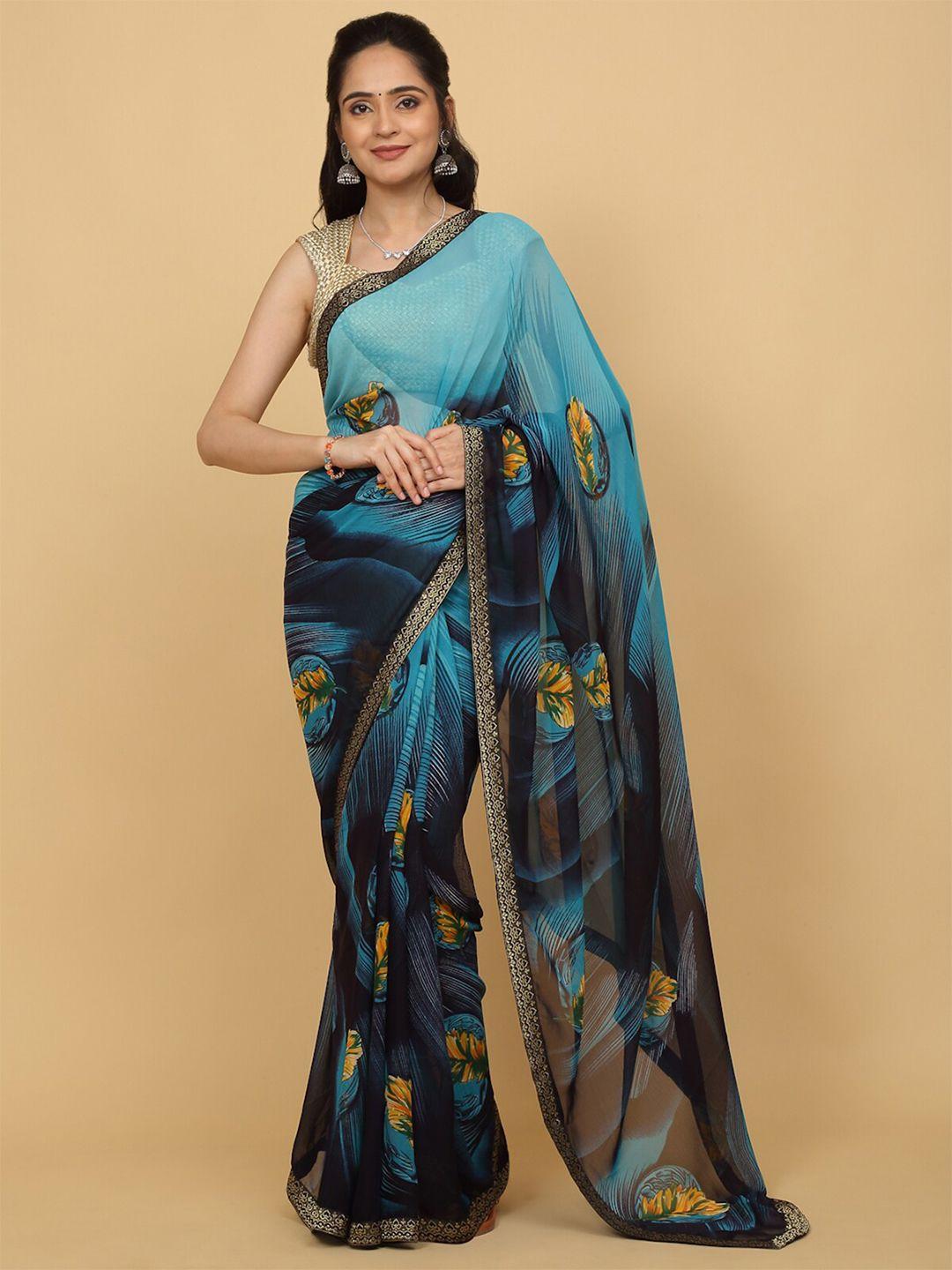 anuradha sarees floral printed saree