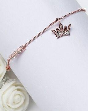 anushka sharma rose gold crown bracelet
