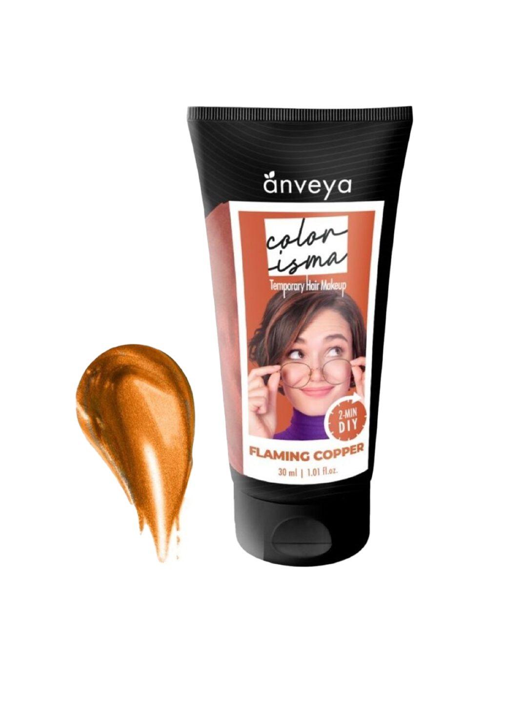 anveya colorisma temporary hair color 30ml - flaming copper