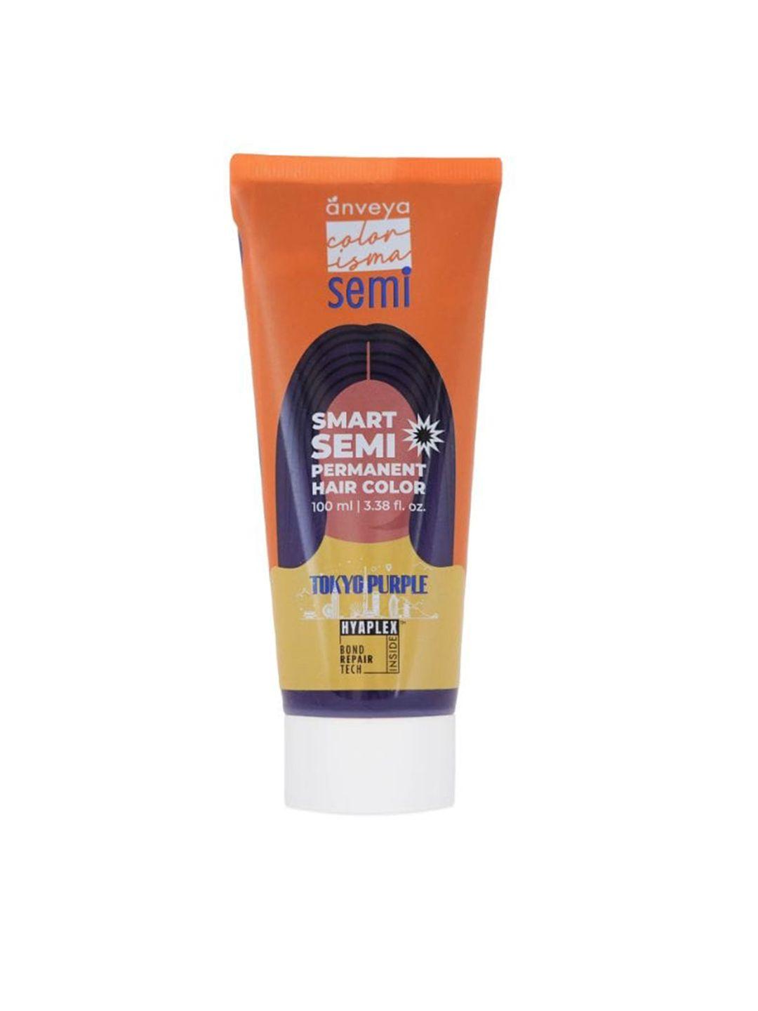 anveya colorisma smart semi permanent hair color 100 ml - tokyo purple