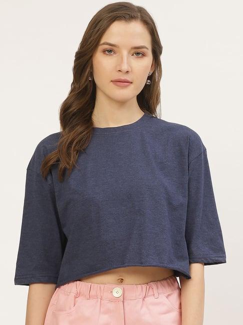 anvi be yourself blue loose fit t-shirt