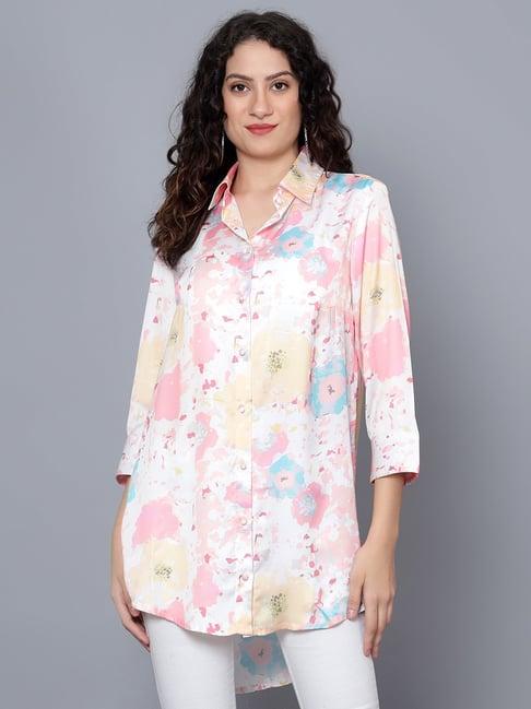 anvi be yourself multicolor printed long shirt