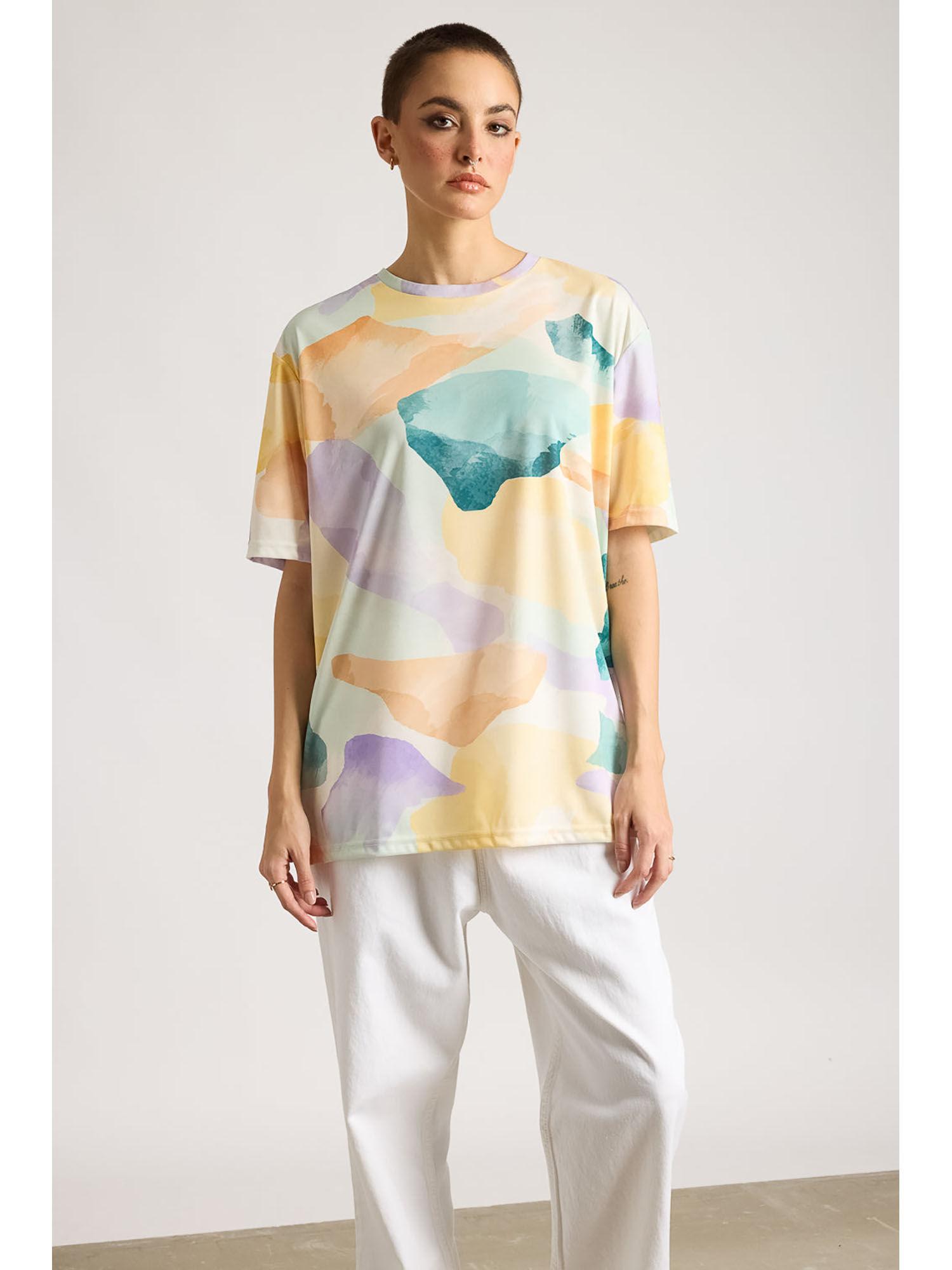 aop women's t-shirt - hypnotic hues