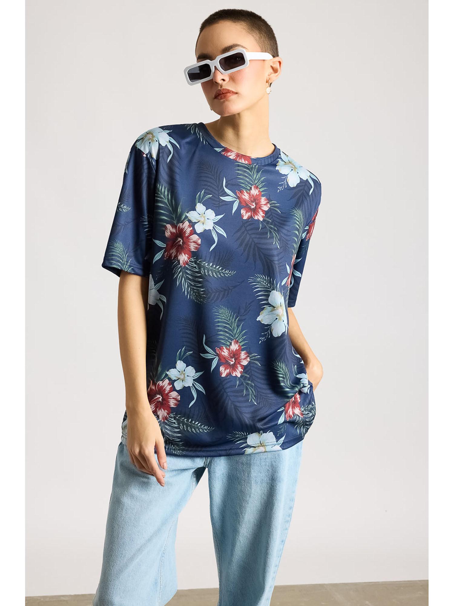 aop women's t-shirt - mystic floral