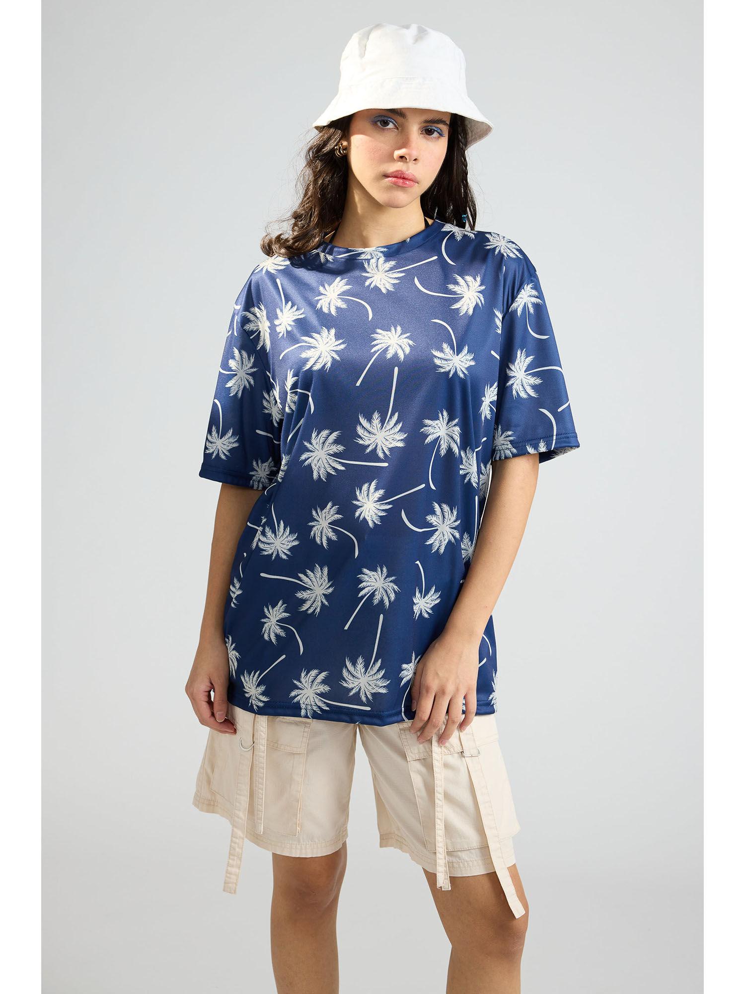 aop women's t-shirt- coconut trees