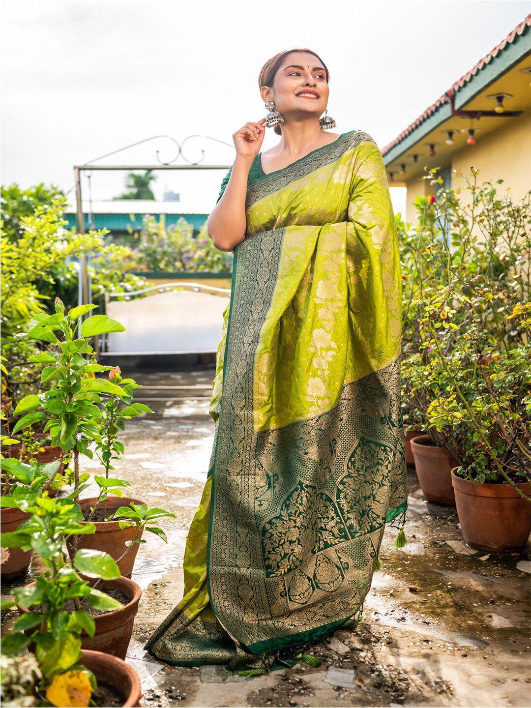 apaapi threads of glory ethnic motifs woven design zari saree