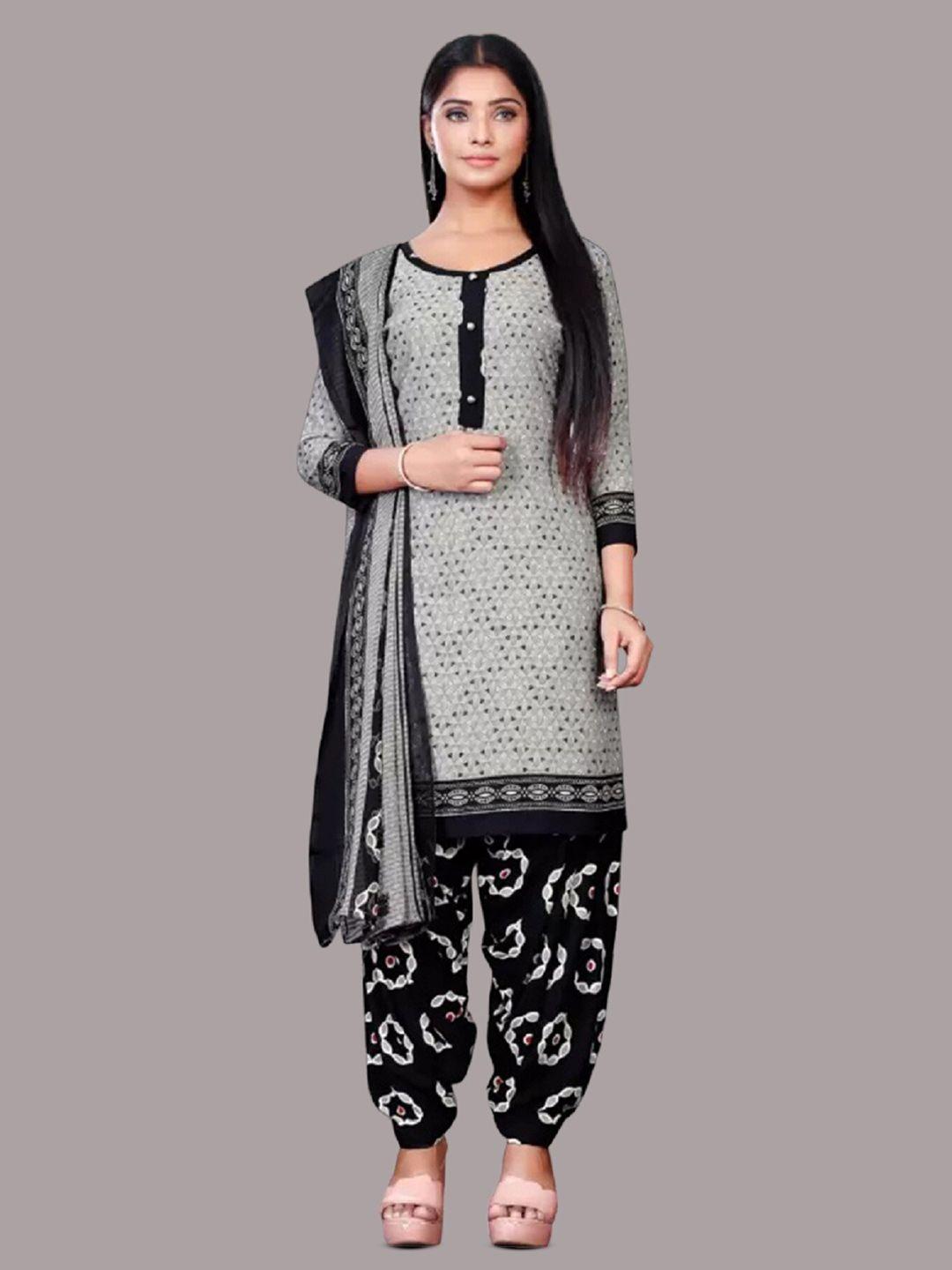 apnisha geometric printed unstitched dress material