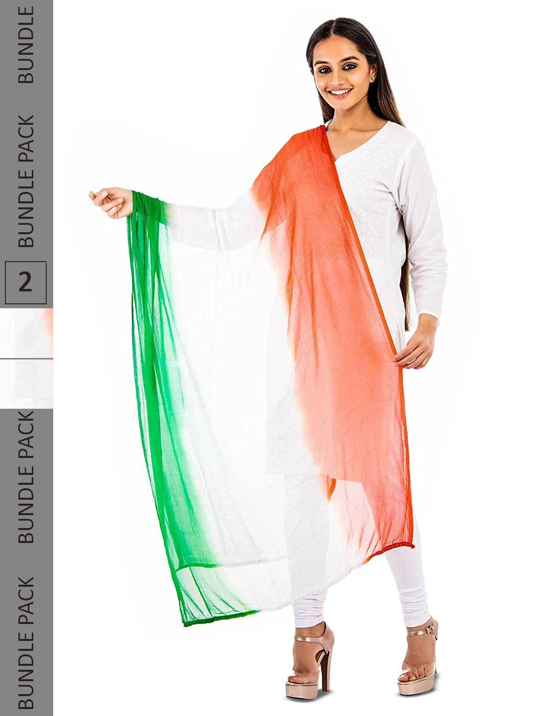 apnisha pack of 2 colourblocked dupatta