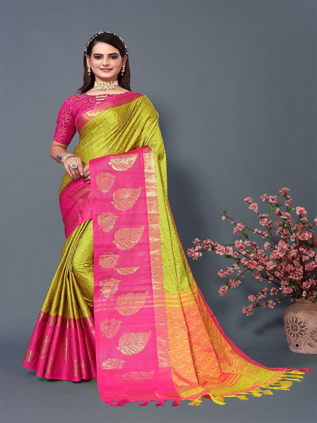 apnisha woven design zari pure silk banarasi saree