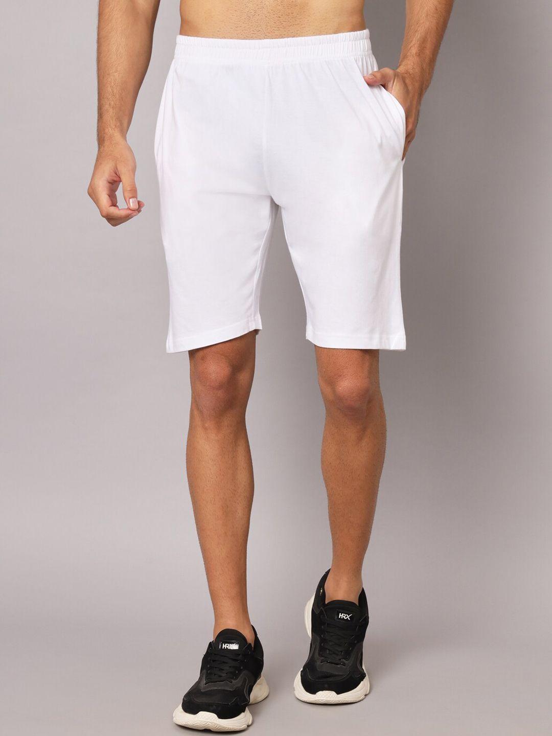 appulse men mid-rise loose fit cotton shorts
