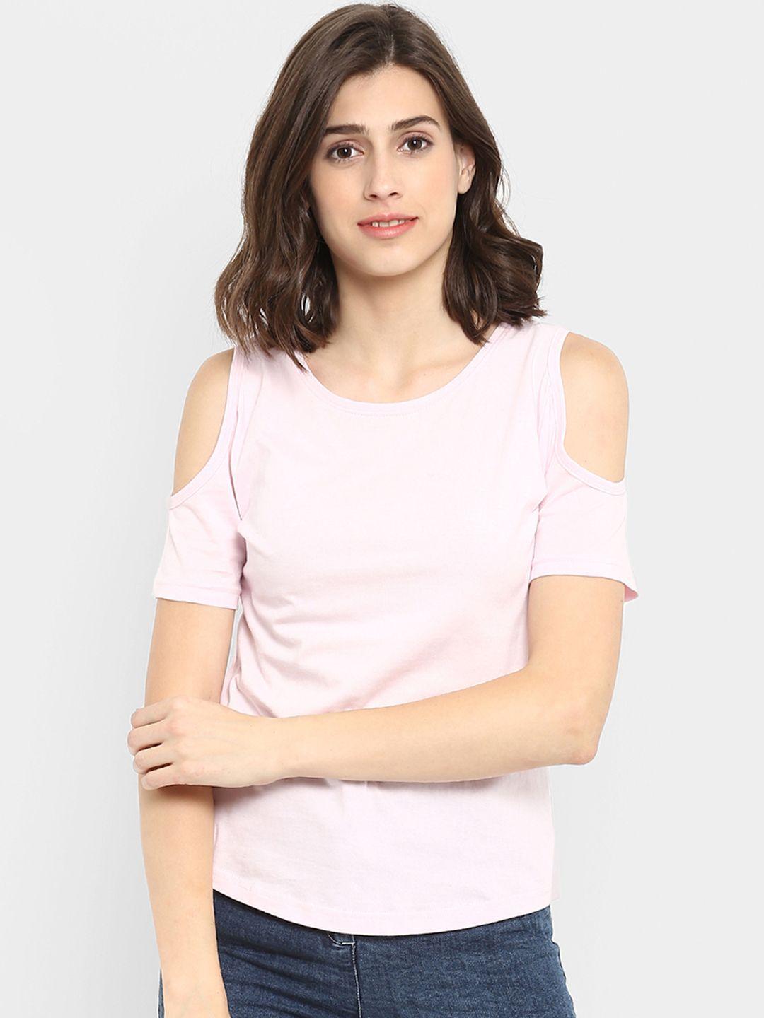 appulse women pink solid top