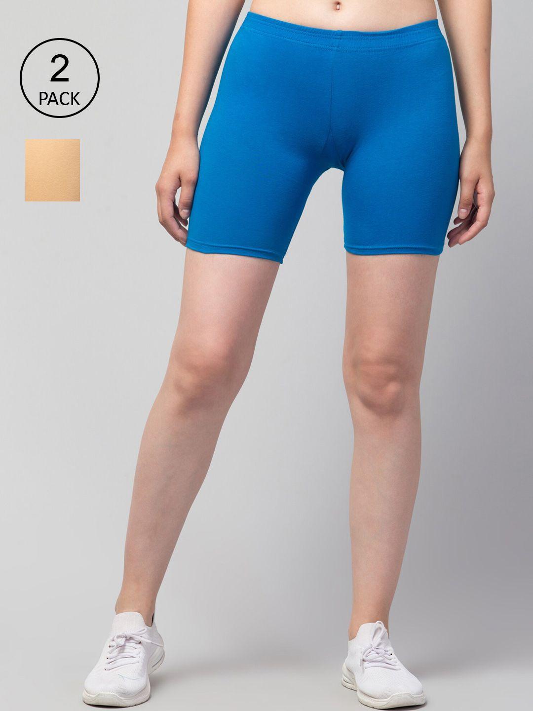 apraa-&-parma-women-pack-of-2-skinny-fit-cycling-cotton-sports-shorts