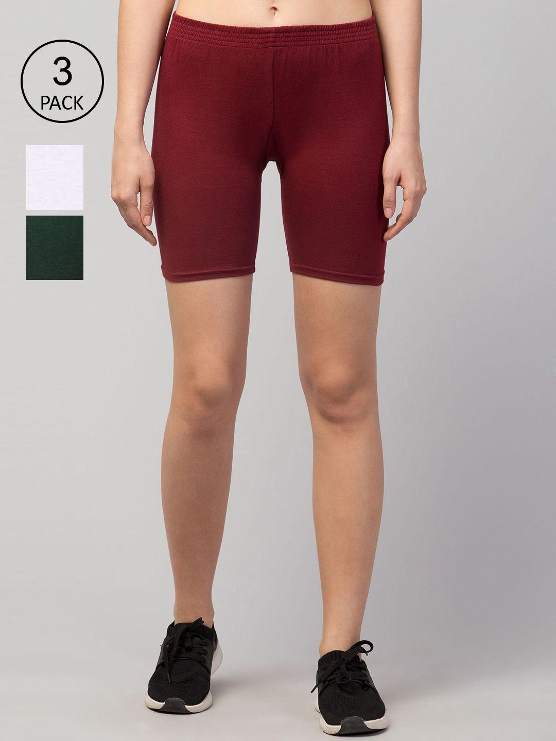 apraa-&-parma-women-set-of-3--slim-fit-cycling-sports-shorts