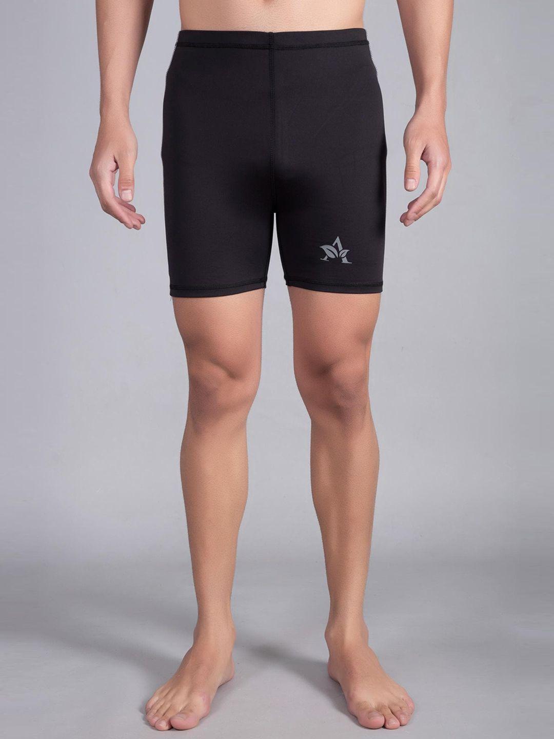 apraa & parma men skinny fit running sports shorts