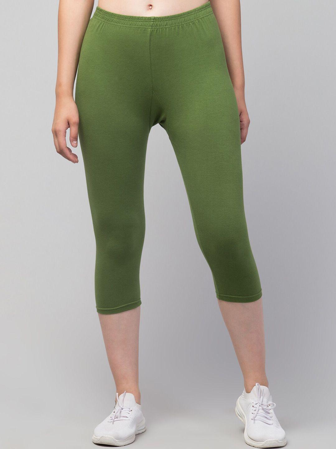 apraa & parma mid-rise skinny fit capris