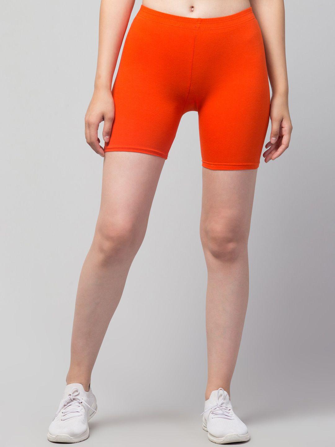 apraa & parma skinny fit pure cotton sports shorts