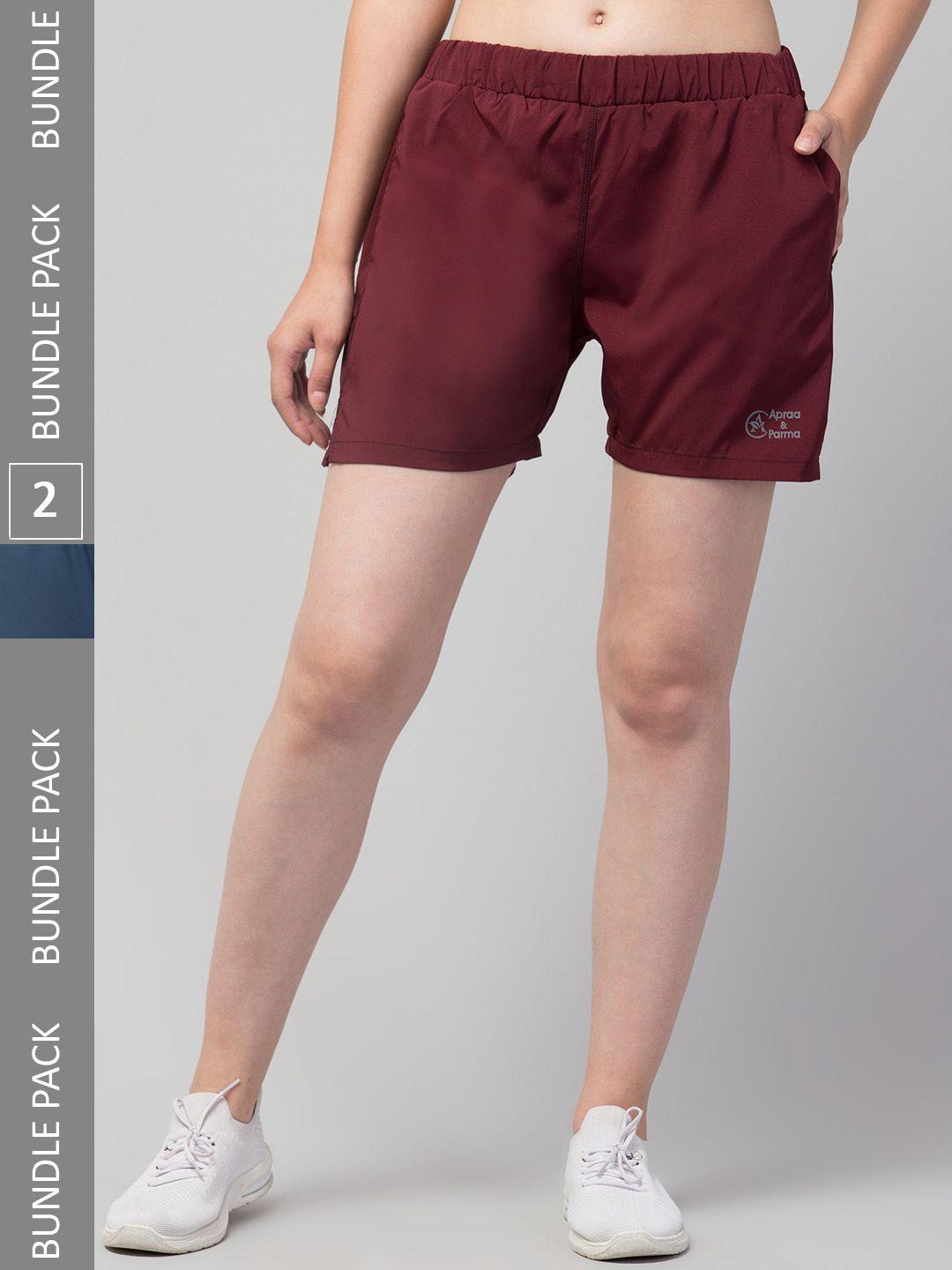apraa & parma women e-dry technology sports shorts