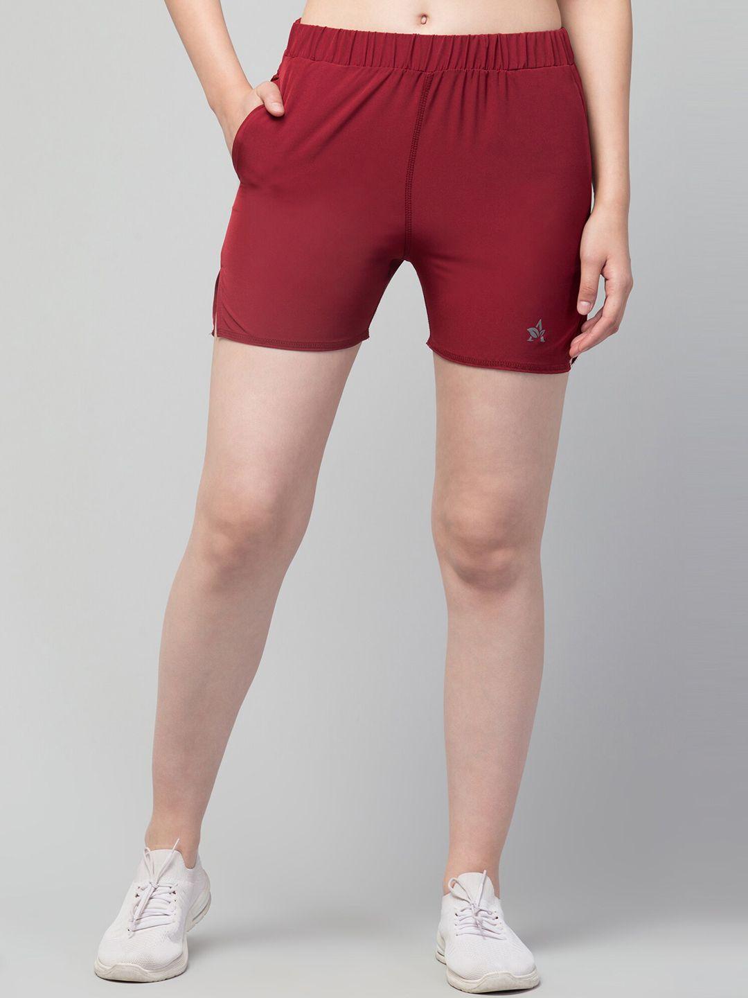 apraa & parma women mid rise sports shorts