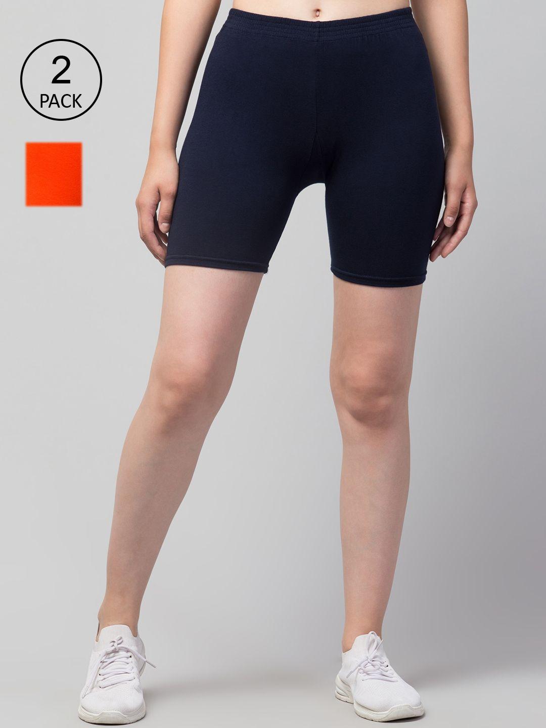 apraa & parma women slim fit cycling sports shorts